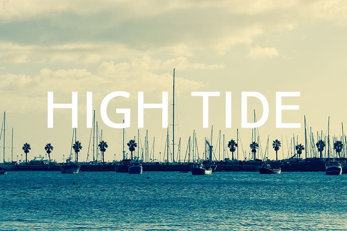 high tide